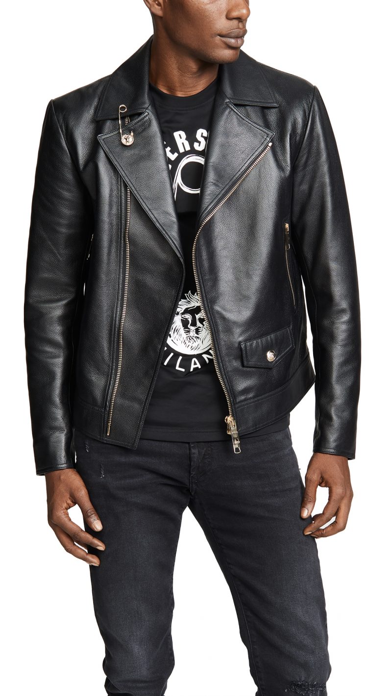 Versus Versace Leather Moto Jacket