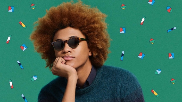 Michael Lockley sports Warby Parker's Percey Holiday sunglasses in Evergreen Tortoise Fade.