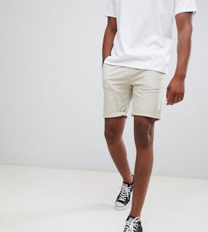 ASOS DESIGN Tall slim chino shorts in beige - Beige ASOS DESIGN Tall slim chino shorts in beige - Beige