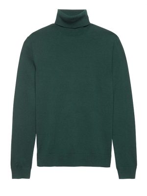 Banana Republic Mens BR x Kevin Love Italian Merino Turtleneck Sweater Hemlock Green Size M Banana Republic Mens BR x Kevin Love Italian Merino Turtleneck Sweater Hemlock Green Size M