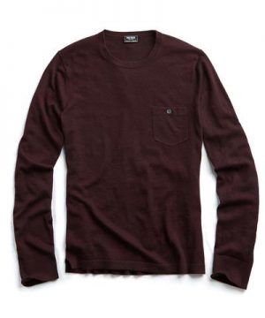 Cashmere T-Shirt Sweater in Aubergine Cashmere T-Shirt Sweater in Aubergine