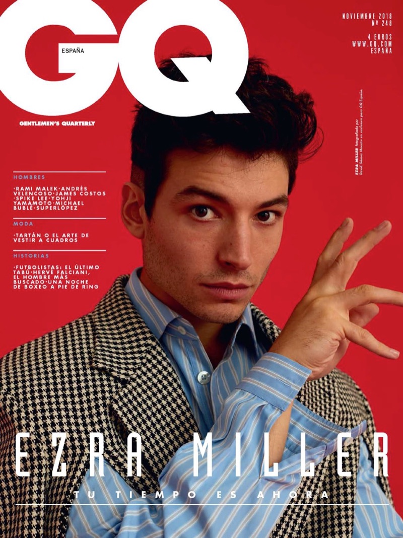 Ezra Miller covers GQ España.