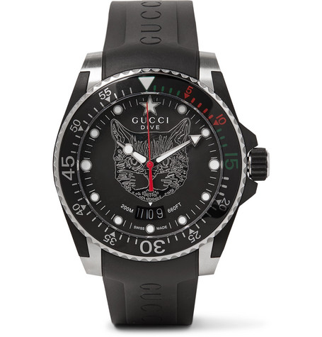 gucci men's diver 40mm watch