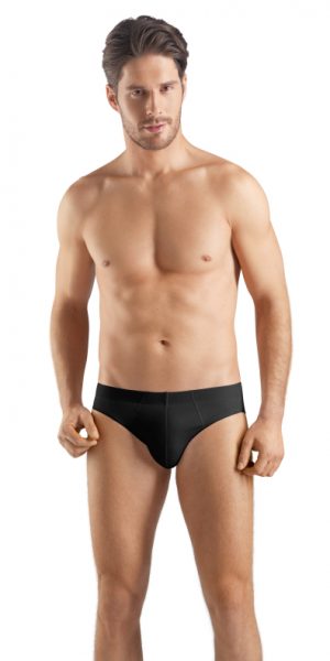 HANRO (73170) Sea Island Cotton Brief - Black XL HANRO (73170) Sea Island Cotton Brief - Black XL