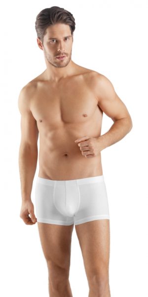 HANRO (73171) Sea Island Cotton Boxer Brief - Black M HANRO (73171) Sea Island Cotton Boxer Brief - Black M