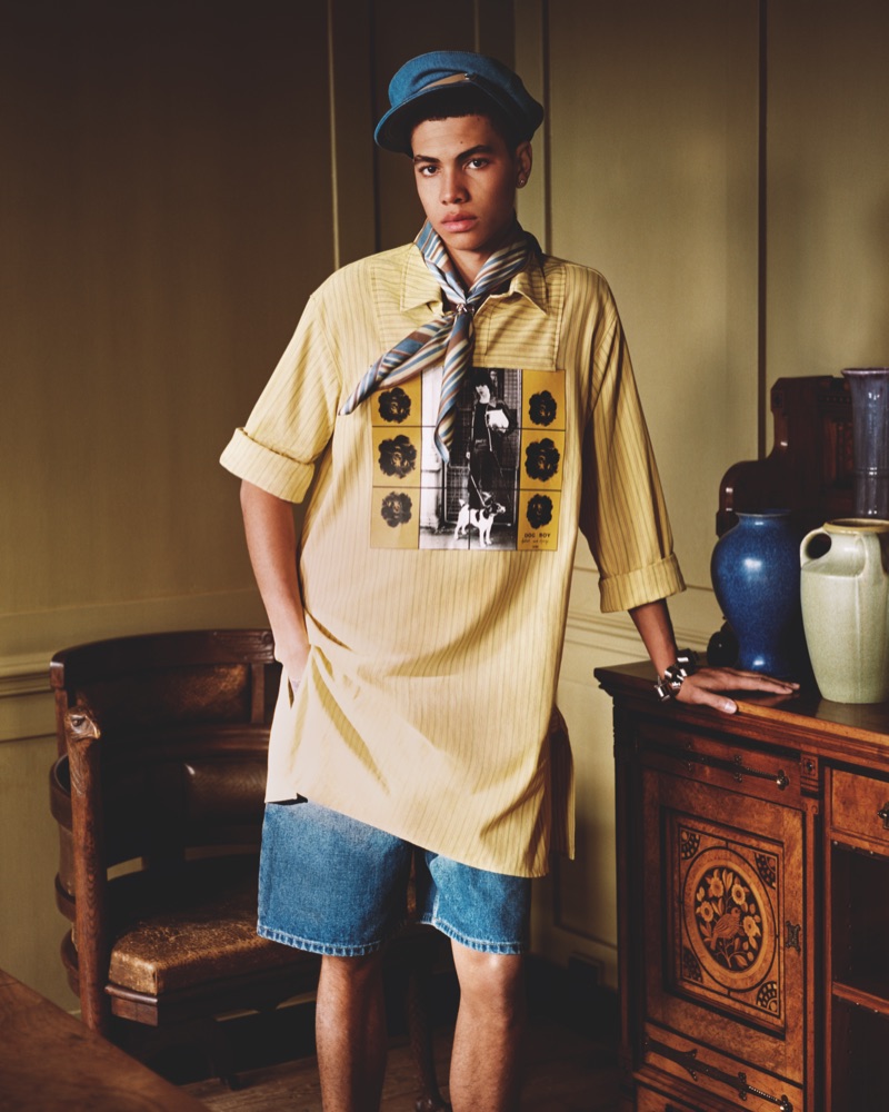 JW Anderson collaborates with Gilbert & George for a capsule collection.
