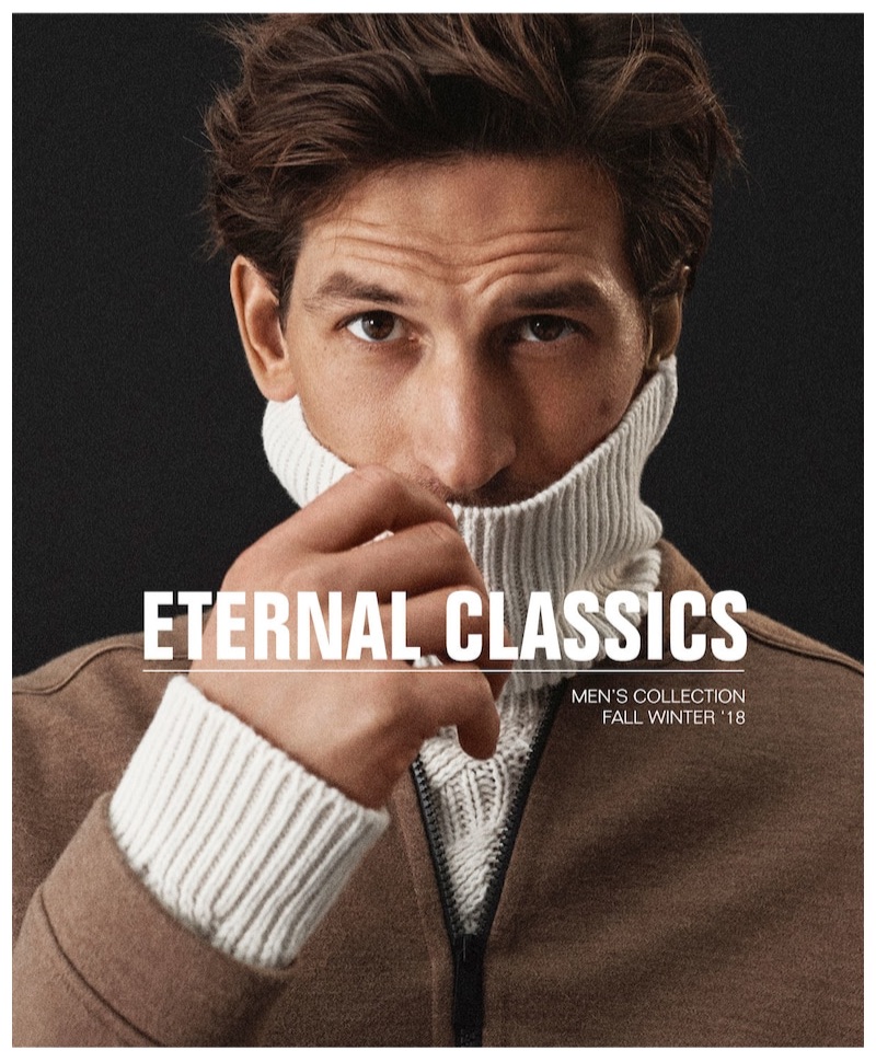 Australian model Jarrod Scott stars in a menswear outing for Massimo Dutti.