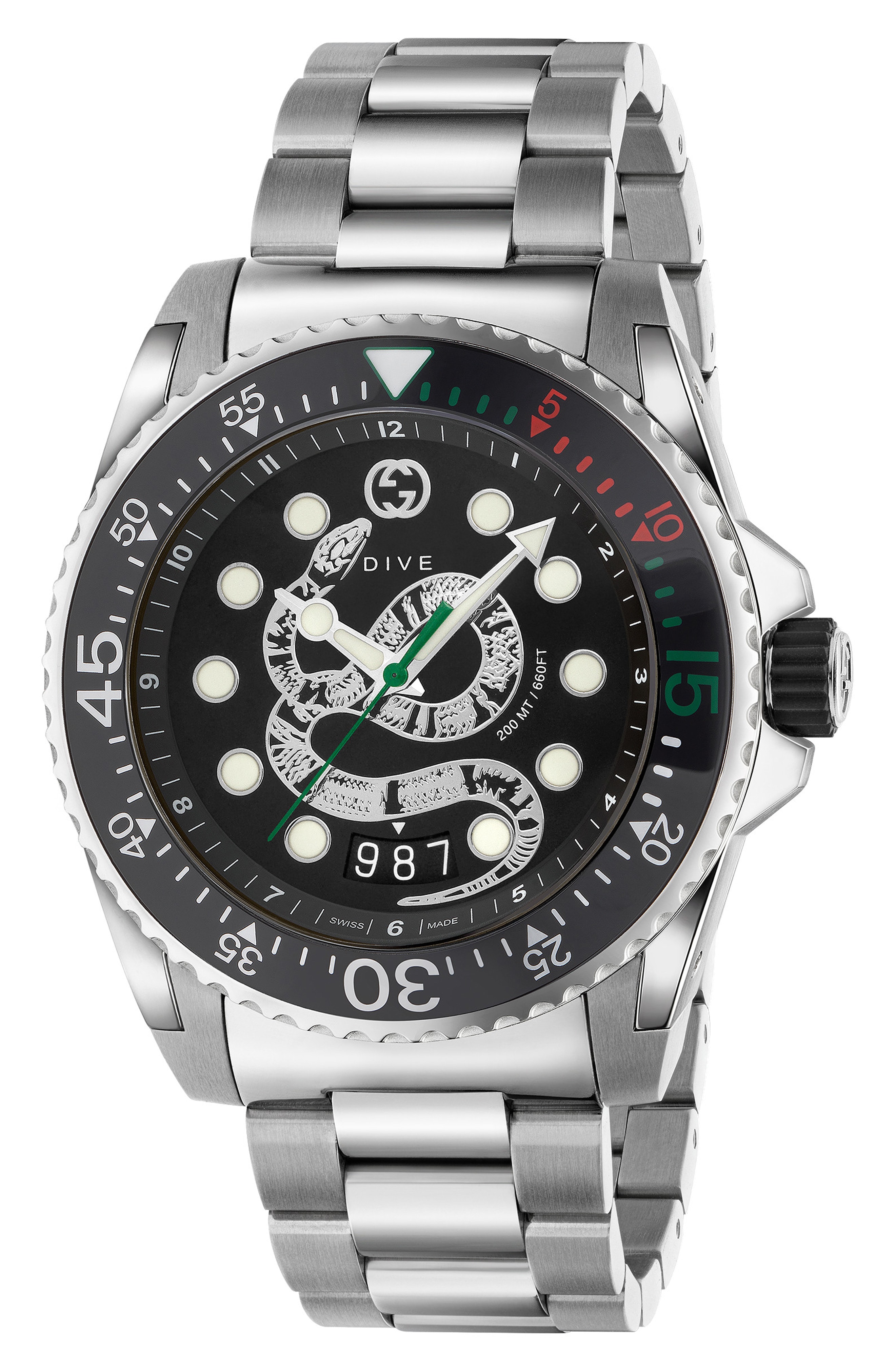 gucci 45mm dive watch