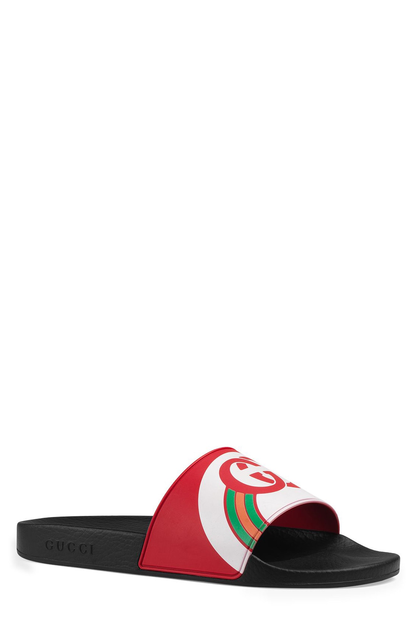 gucci red pursuit pool slides