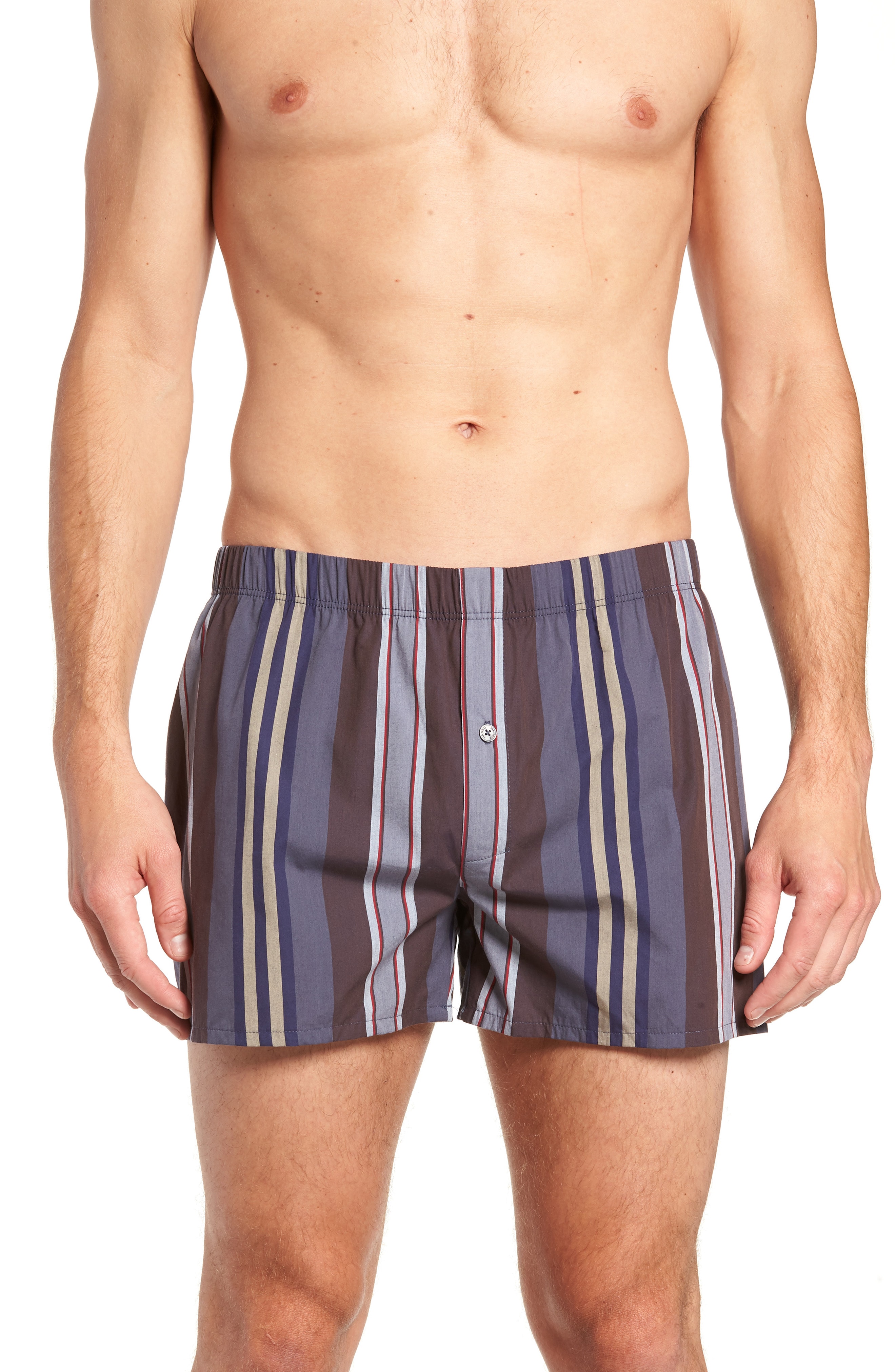 HANRO (74014) Fancy Woven Boxer 2-Pack – Blue Minimal/blue M | The ...