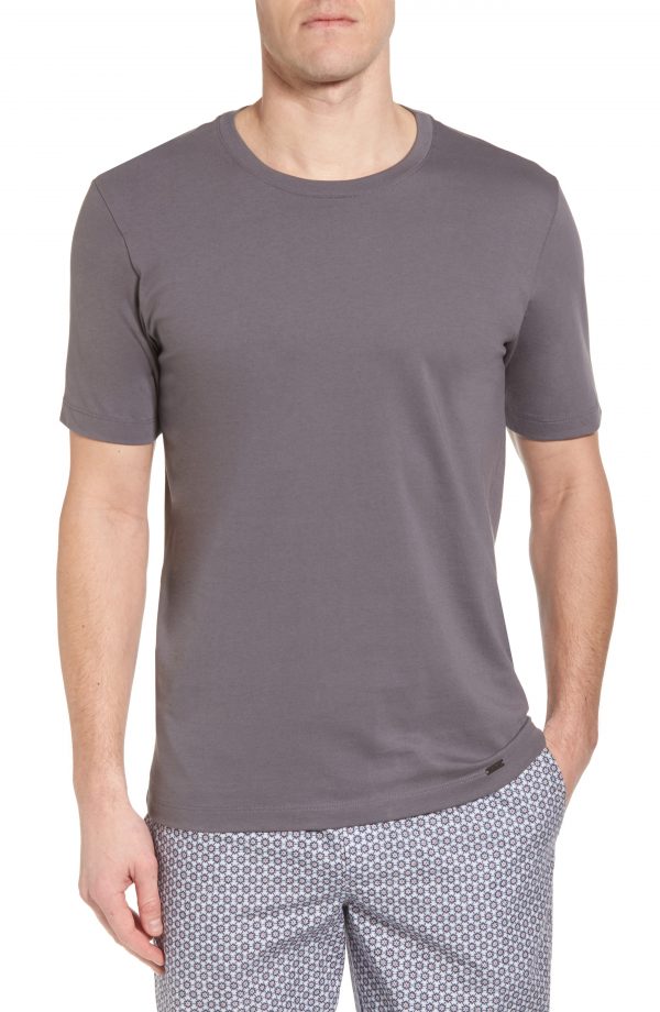 Men’s Hanro Living Crewneck T-Shirt, Size Medium – Black | The Fashionisto
