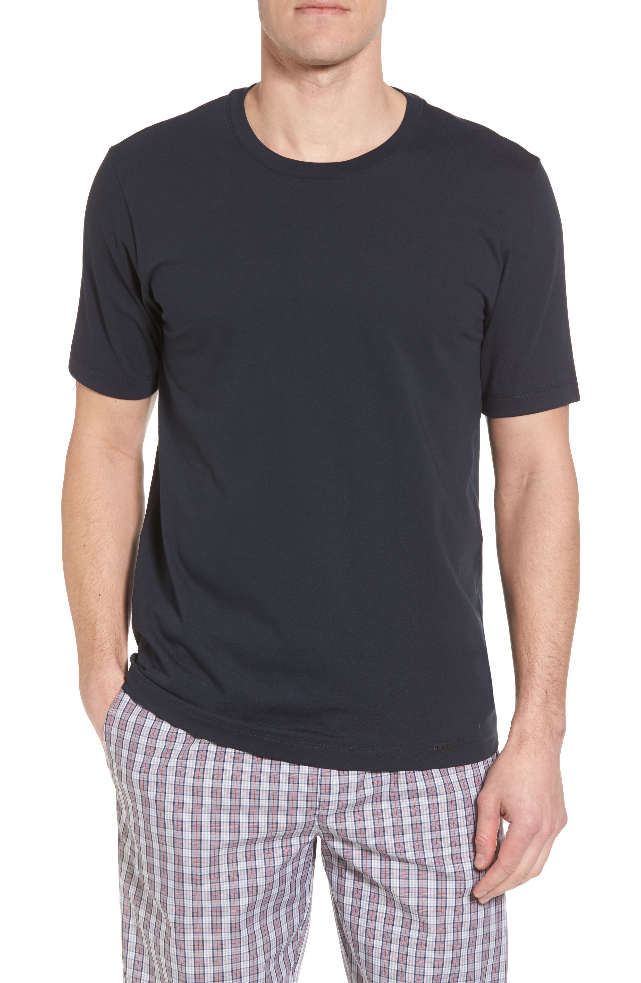 Men’s Hanro Living Crewneck T-Shirt, Size X-Large – Blue | The Fashionisto