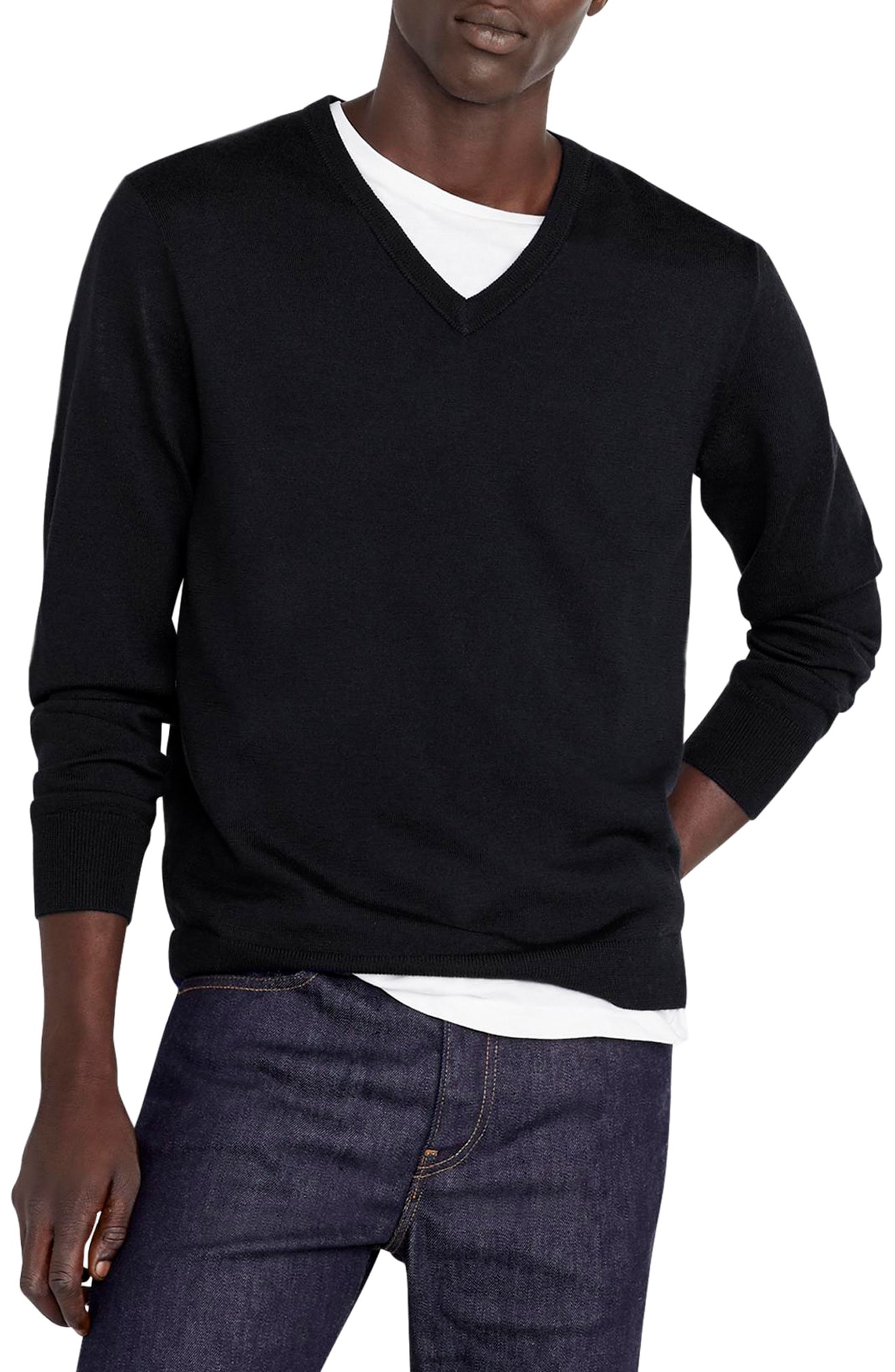 j crew v neck sweater