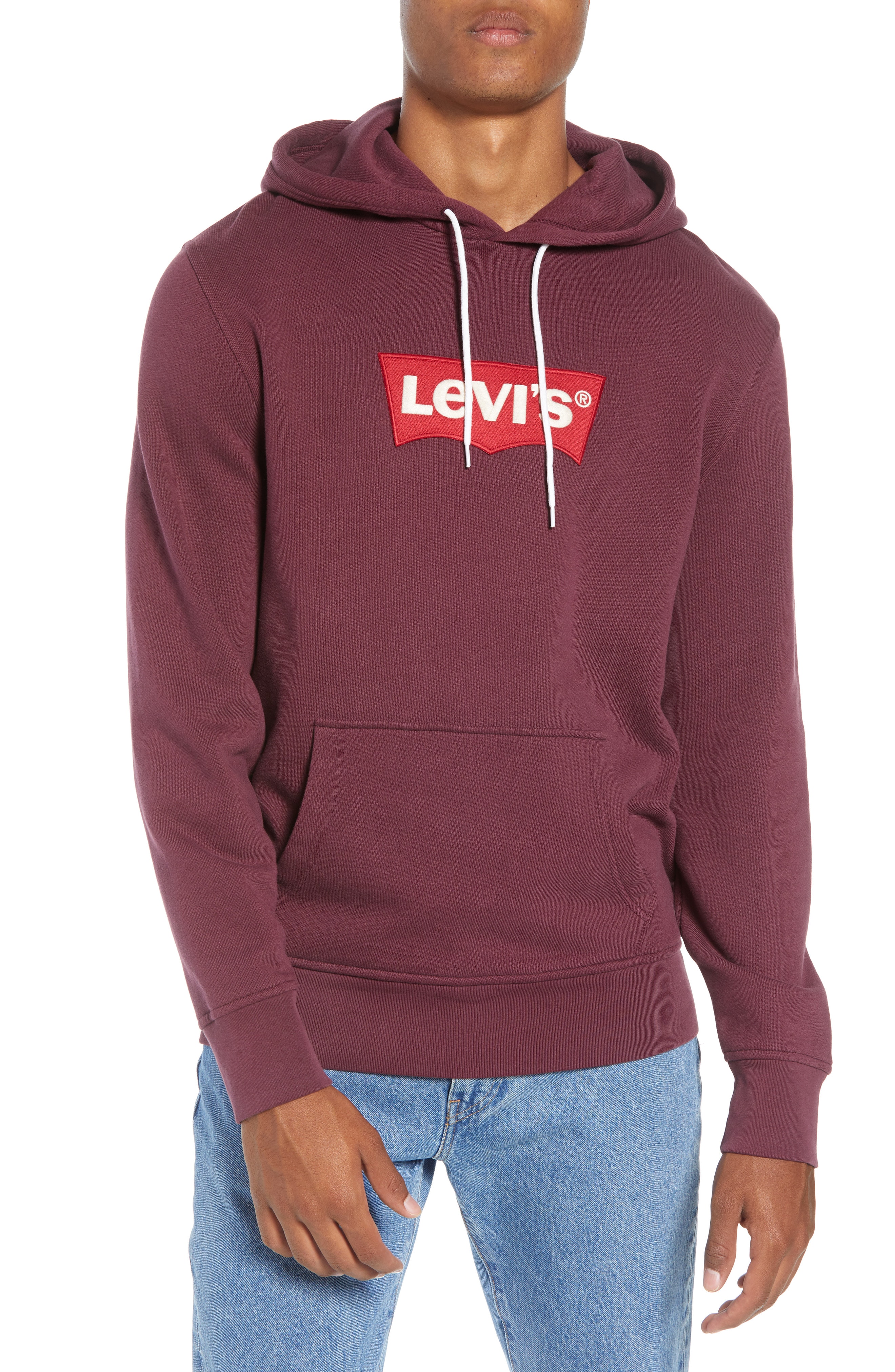 Men’s Levi’s Logo Hoodie, Size Medium – Purple | The Fashionisto