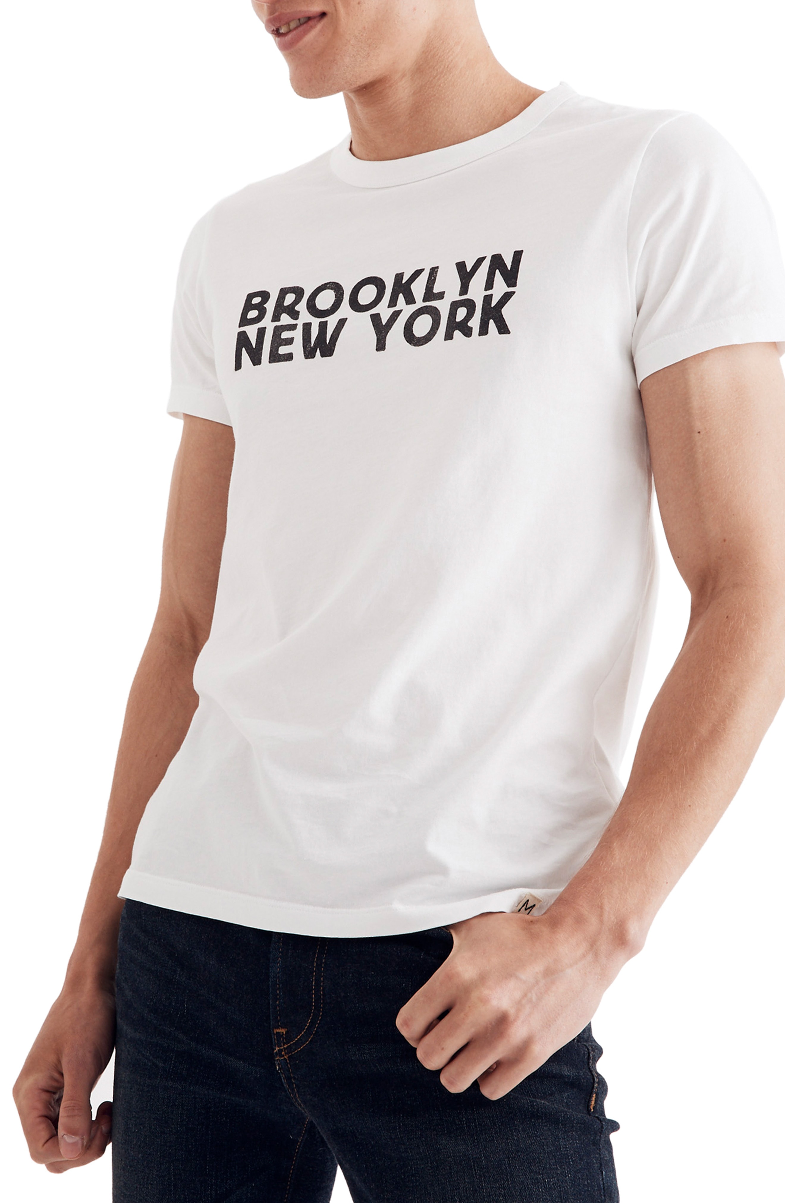 Men’s Madewell Brooklyn Graphic T-Shirt, Size Medium – Blue | The ...