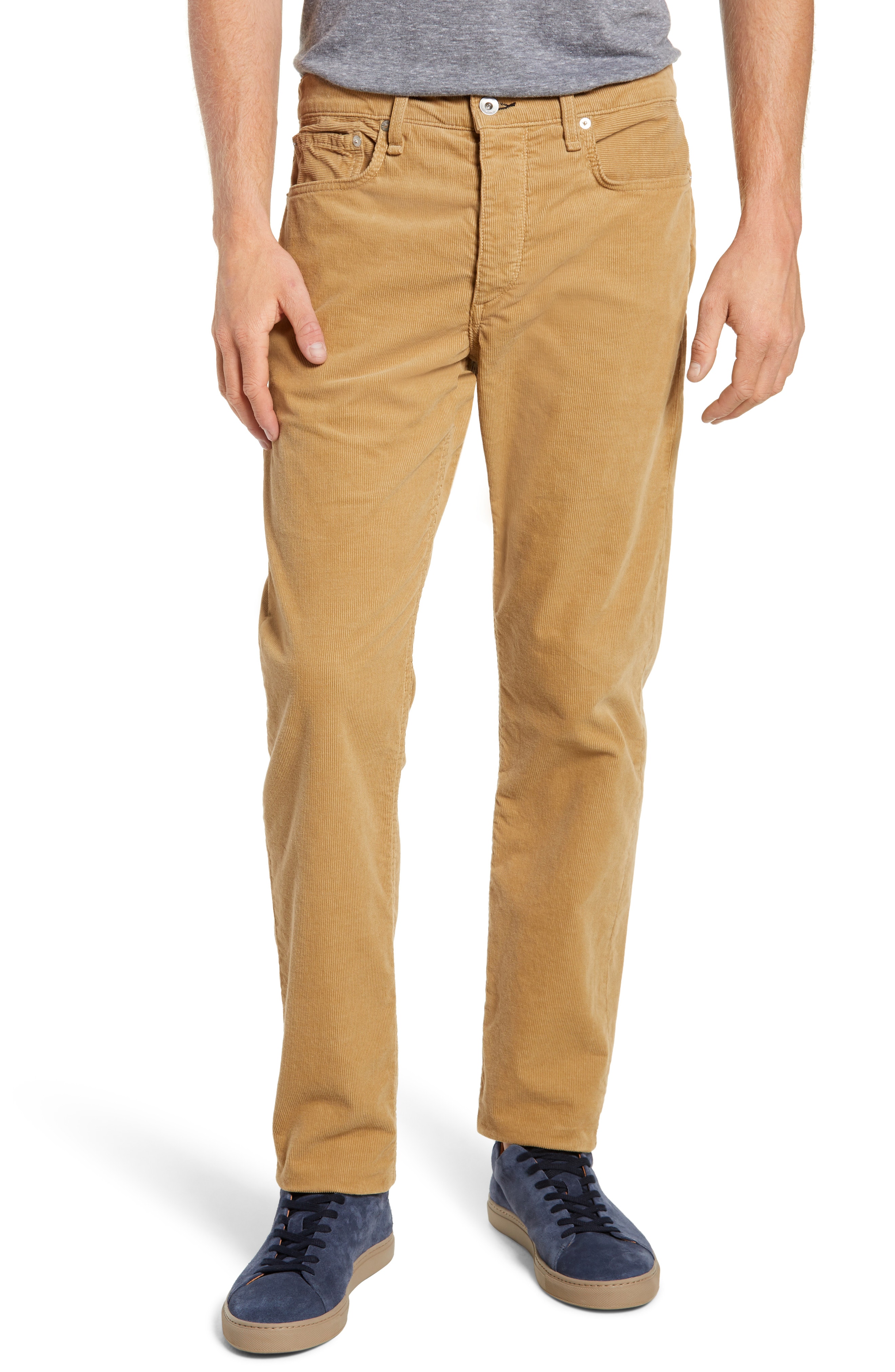 Men’s Rag & Bone Slim Fit Corduroy Pants, Size 34 – Beige | The Fashionisto