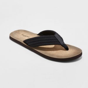 Men's Remington Flip Flop Sandals - Goodfellow & Co Black S Men's Remington Flip Flop Sandals - Goodfellow & Co Black S