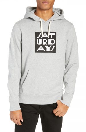Men's Saturdays Nyc Ditch Aperitif Logo Hoodie, Size Small - Grey Men's Saturdays Nyc Ditch Aperitif Logo Hoodie, Size Small - Grey