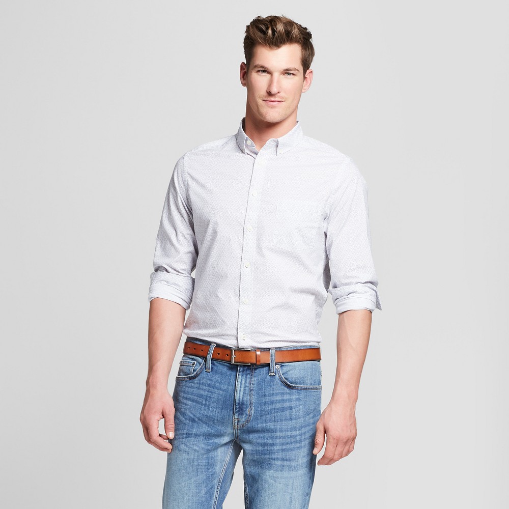 Men’s Slim Fit Long Sleeve Northrop Button-Down Shirt – Goodfellow & Co ...