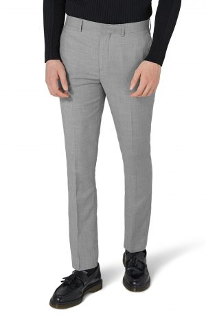 Men's Topman Como Skinny Fit Grey Suit Pants Men's Topman Como Skinny Fit Grey Suit Pants