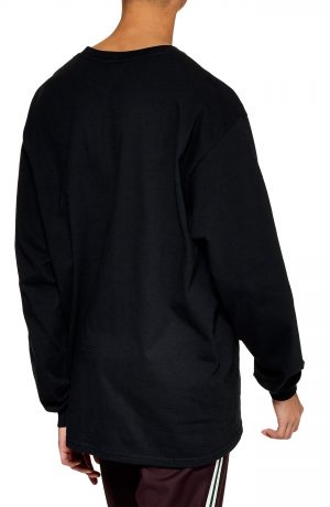 Men's Topman Lost Graphic Long Sleeve T-Shirt, Size Large - Black Men's Topman Lost Graphic Long Sleeve T-Shirt, Size Large - Black