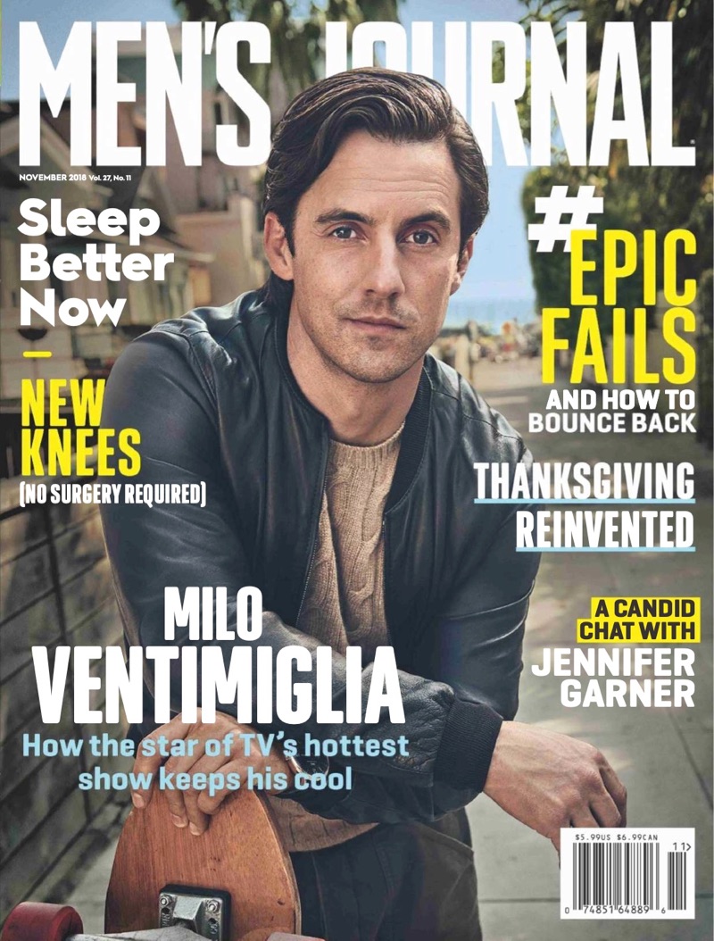 Milo Ventimiglia covers Men's Journal.