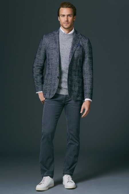 Jason Morgan Dons Classic Style from Scappino Fall '18 Collection