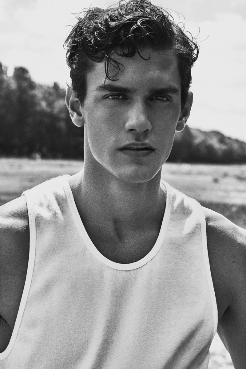 Xavier Serrano stars in a cover story for L'Officiel Hommes Poland.