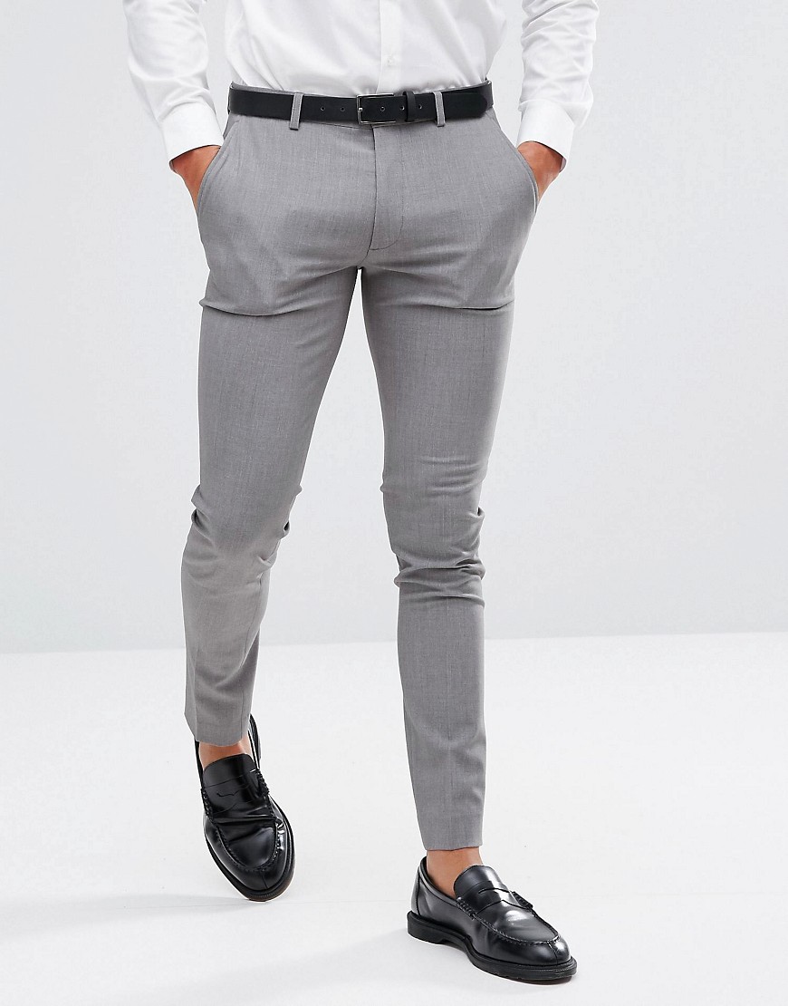 grey super skinny joggers