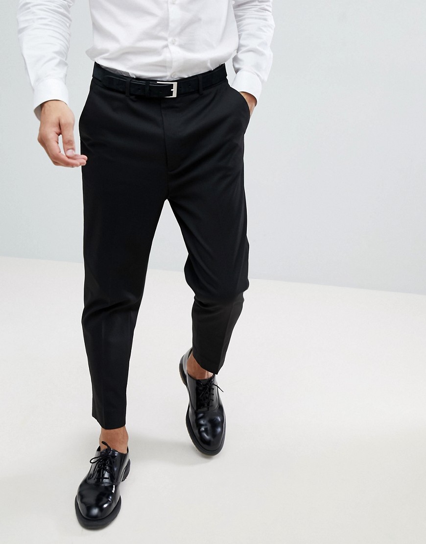 ASOS DESIGN tapered smart pants in black – Black | The Fashionisto