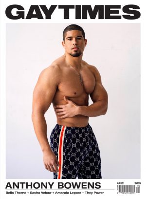 Anthony Bowens Gay Times Cover Shoot