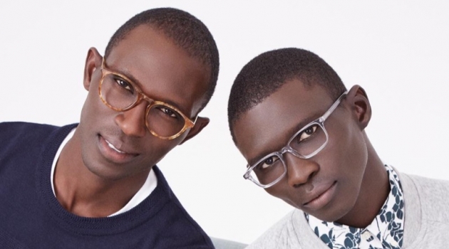 Brothers Armando and Fernando Cabral don Warby Parker glasses. Pictured left, Armando wears Butler glasses. Right: Fernando sports Wilkie glasses.