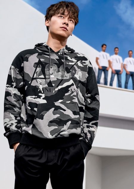 Martin Garrix & Li Yifeng Embrace Sporty Style for Armani Exchange Spring '19 Campaign