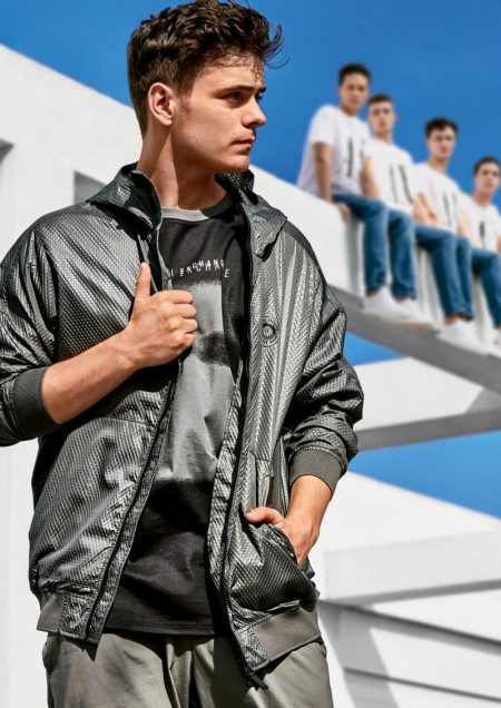 Martin Garrix & Li Yifeng Embrace Sporty Style for Armani Exchange Spring '19 Campaign