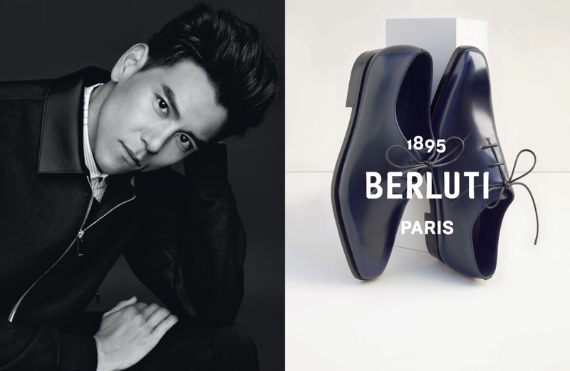 Eddie Peng stars in Berluti's spring-summer 2019 campaign.