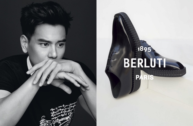 Berluti enlists Eddie Peng as the star of its spring-summer 2019 campaign.