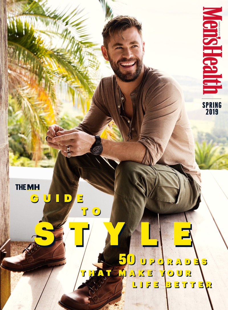 Actor Chris Hemsworth connects with Men's Health for its March 2019 issue.