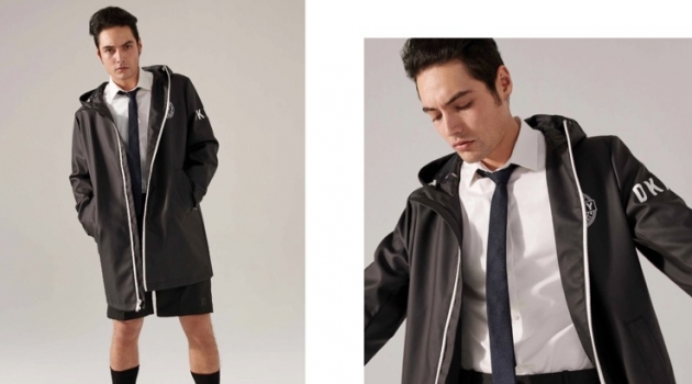 Levi Dylan stars in DKNY's spring-summer 2019 men's lookbook.