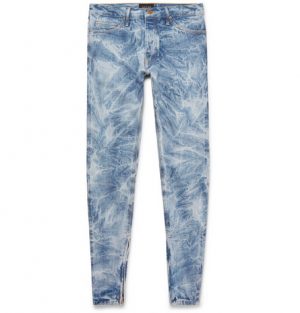Fear of God - Skinny-Fit Distressed Selvedge Denim Jeans - Men - Blue Fear of God - Skinny-Fit Distressed Selvedge Denim Jeans - Men - Blue