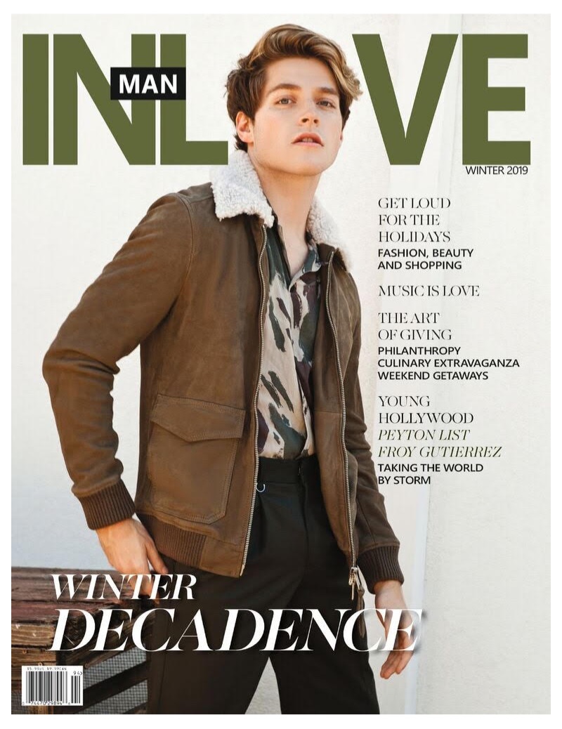 Froy Gutierrez covers the latest issue of InLove Man magazine.