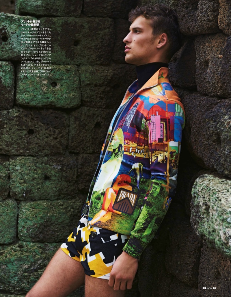 David Trulik & Zhang Wenhui Tackle Bold Colors for GQ Japan