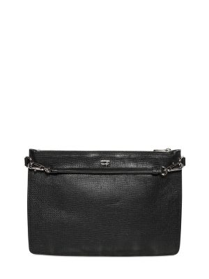 Grained Leather Crossbody Bag Grained Leather Crossbody Bag