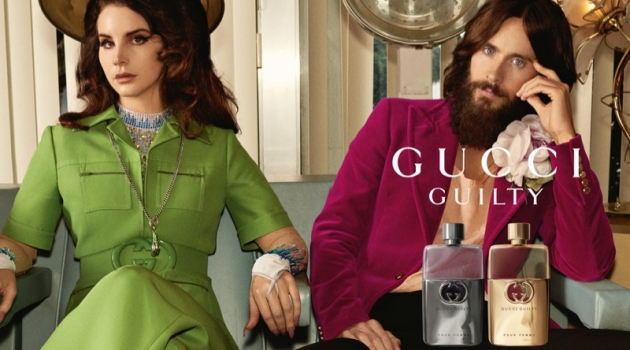 Jared Leto Joins Lana Del Rey for Gucci Guilty Fragrance Campaign Lana Del Rey and Jared Leto star in the Gucci Guilty fragrance campaign.
