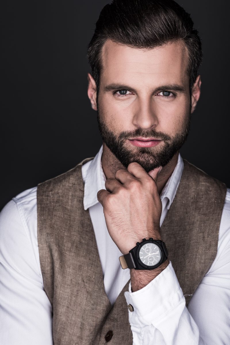Handsome Male Model Watch