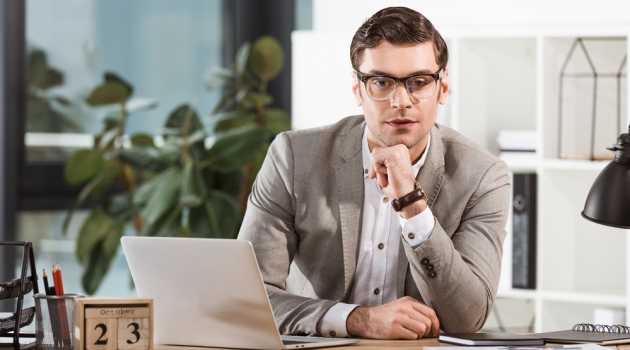 Achieving a Sharp Businessman Look in 6 Steps Handsome Stylish Businessman in Glasses