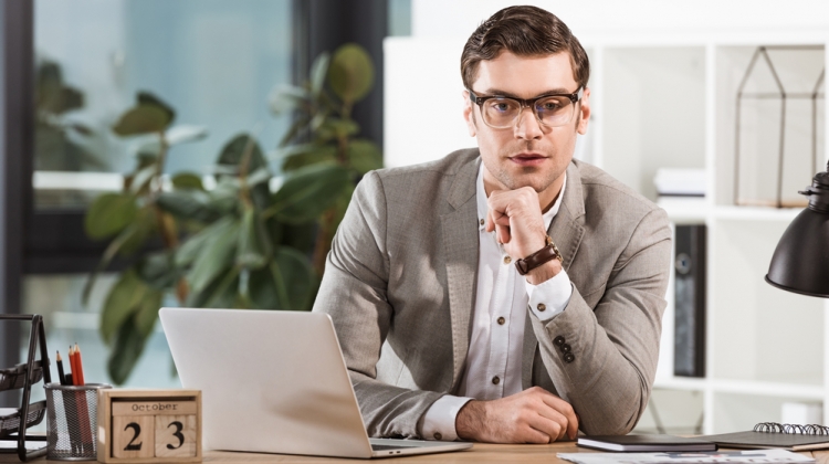 Handsome Stylish Businessman in Glasses