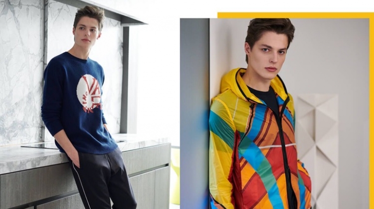 Flying Colors: Brodie Scott Dons Spring Fits for Holt Renfrew