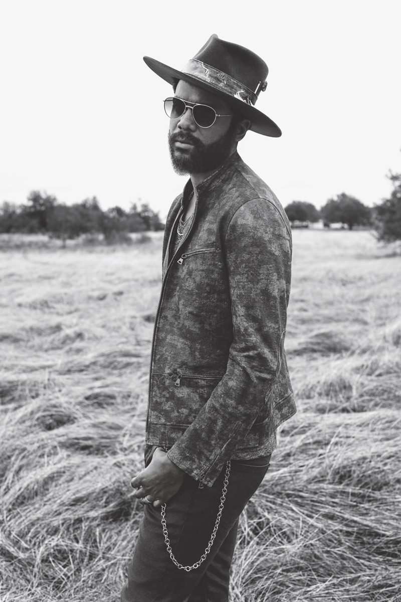 Musician Gary Clark Jr. fronts John Varvatos' spring-summer 2019 campaign.