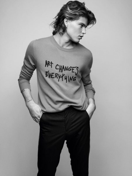 Jordan Barrett Zadig Voltaire Spring Summer 2019 Mens Campaign 001