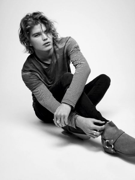 Jordan Barrett Zadig Voltaire Spring Summer 2019 Mens Campaign 005